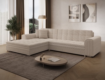 Colțar Sorento extensibil, 296x194x78 cm, orientare stânga – Jarell 18 – fotografie de catalog din alt cadru