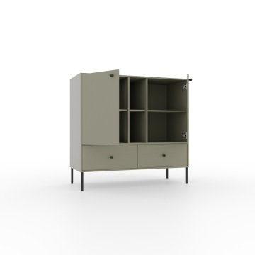 Comodă cu doua usi si doua sertare, 100x41x95cm, Tili System, ADRK Furniture - Img 5