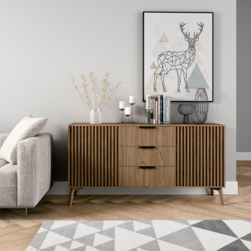 Comodă Entsian 150 Chest of drawer Artisan Oak, 150x40x72 cm - Img 3