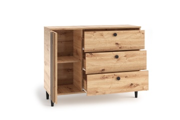 Comodă LIVIA 03 – 120x40x92.5 cm – Stejar Artisan - Img 5