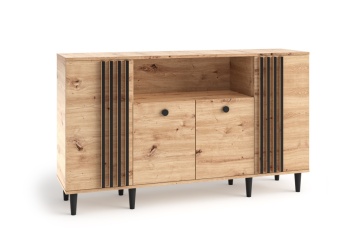 Comodă LIVIA 04 – 160x40x92.5 cm – Stejar Artisan