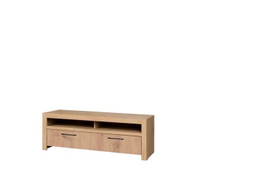 Comodă TV JANEZ – 150x47x52 cm – Stejar Artisan / Negru - Img 5