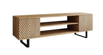 Comodă TV TV Lorello Herringbone cm – 155x40x49 cm – Oak Craft