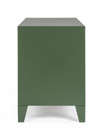 Comoda TV verde din metal, 120,5x40x58,5 cm, Cambridge Bizzotto - Img 4