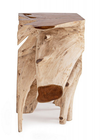 Consola finisaj natural din lemn de Teak, 120x45x80 cm, Lisandra Bizzotto - Img 6