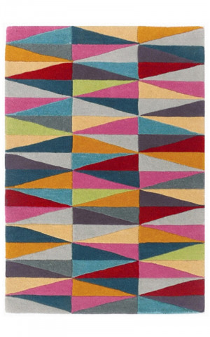 Covor Angles Bedora, 200x300 cm, 100% lana, multicolor, finisat manual - Img 8