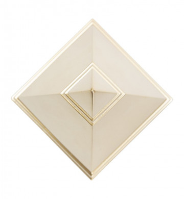 Decoratiune aurie din polirasina, 11,5x11,5x15,5 cm, Piramid Mauro Ferretti - Img 5