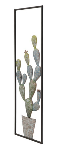 Decoratiune de perete multicolora din metal, 31 x 2,5 x 90 cm, Cactus A Mauro Ferreti - Img 3