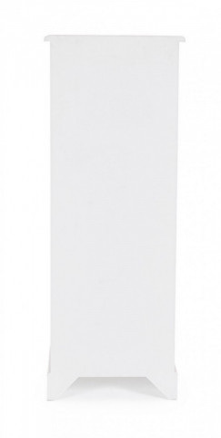 Dulap alb din MDF si lemn de Paulownia, 47,5x40x128 cm, Dorotea Bizzotto - Img 4