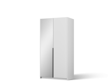Dulap Alera II Hinged – cu oglindă – 100x58x204 cm – Alb – Alera II Hinged Dulap – Varianta 1 - Img 2