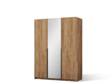 Dulap Alera III Hinged – cu oglindă – 148x58x204 cm – Stejar Artisan – Alera III Hinged Dulap – Varianta 2 - Img 2