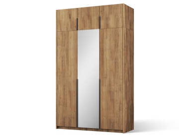 Dulap Alera III with Top – Hinged – cu oglindă – 148x58x250 cm – Stejar Artisan – Alera III with Top Cabinet – Hinged Dulap – Varianta 1 - Img 2