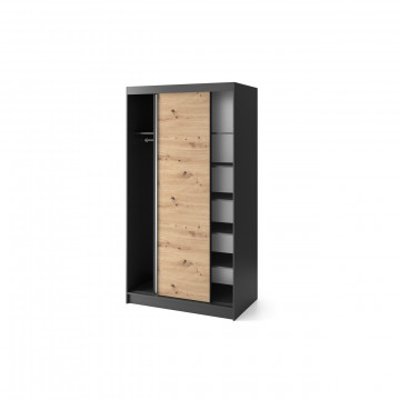 Dulap cu uși glisante Esville II, 120x60x220 cm – Lemn – cadru de catalog cu produsul