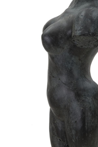 Figurina decorativa neagra din polirasina, 19x17x50 cm, Museum Woman Mauro Ferretti - Img 5