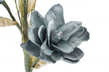 Floare artificiala albastra din plastic si metal, ø 30 x H90 cm, Magnolia Mauro Ferreti - Img 3
