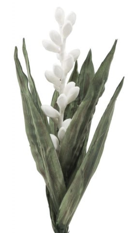 Floare artificiala din plastic si metal, ø 23 cm, Bianco Mauro Ferreti - Img 2