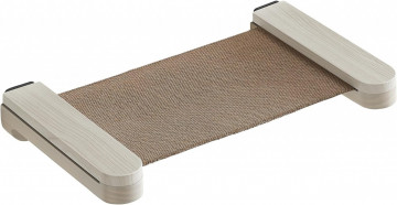 Hamac de peretepentru pisici, 46,6 x 28 x 7,4 cm, PAL / textil, maro / grej, Feandrea