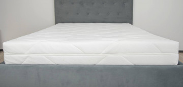 Husa saltea matlasata detasabila Ultrasleep Somnart, 160x200x18 cm, tricot, fermoar alb 4 laturi - Img 3