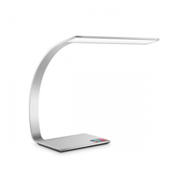Lampa Flex S1 Kelektron argintie cu LED 14W si reglaj de lumina intre 3000K si 6500K
