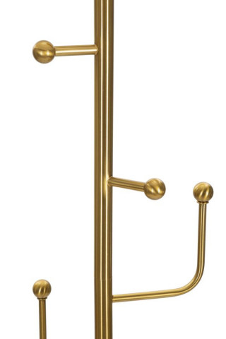 Lampadar auriu / alb din metal, soclu E27, max 40W, Ø 41 cm, Hanger Mauro Ferreti - Img 3