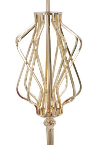 Lampadar auriu/crem din metal, Soclu E27 Max 40W, ∅ 40 cm, Glam Mauro Ferretti - Img 3