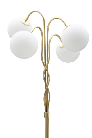 Lampadar auriu din metal, Soclu E14 Max 40W, ∅ 54 cm, Glamy Mauro Ferretti - Img 3