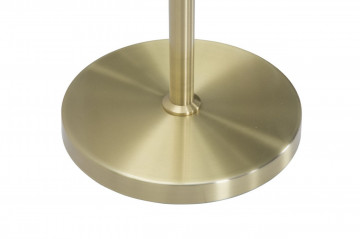 Lampadar auriu din metal, Soclu E27 Max 40W, 51x24x180 cm, Oval Glamy Mauro Ferretti - Img 3
