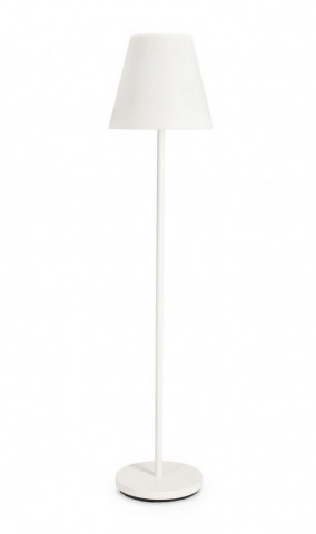 Lampadar LED, cu incarcare solara si boxa bluetooth, alba, inlatime 150 cm, PE, Bizzotto - Img 1