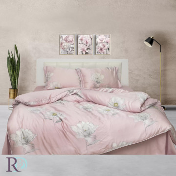 Lenjerie de pat, 100% tencel, roz, Roxyma Dream Koket - Img 1