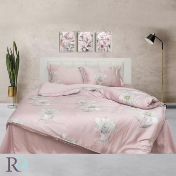 Lenjerie de pat, 100% tencel, roz, Roxyma Dream Koket - Img 3