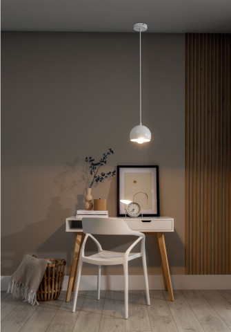 Lustre suspendate Callide – Alb – fotografie alternativă de produs