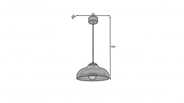 Lustre suspendate Desolo – Negru – cadru de prezentare secundar