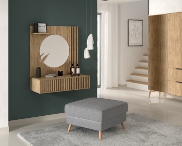 Mese de toaletă Entsian 85 Vanity Artisan Oak - Img 9