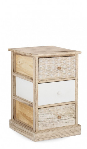 Noptiera cu 3 sertare, 40 x 29 x 58 cm, Finnley Yes