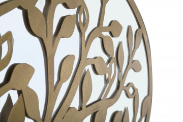 Panou decorativ auriu din metal, 120x2x60 cm, Tree of Life Mauro Ferretti - Img 3