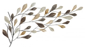 Panou decorativ multicolor din metal, 115,5x6x65 cm, Tree Branch Mauro Ferretti - Img 1