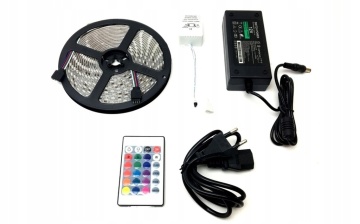 Pat copii cu lumina LED, cu saltea din spuma si somiera incluse, Car Pink, ADRK Furniture - Img 3