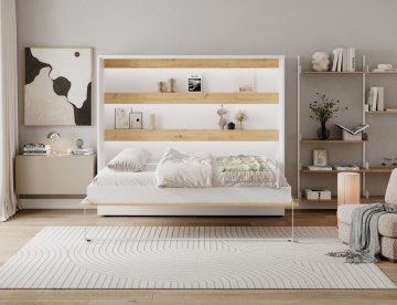 Pat rabatabil Devesto Horizontal Wall 140 Artisan Eiche LED, 200x140 cm – Artisan Eiche - Img 5