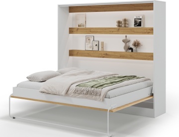 Pat rabatabil Devesto Horizontal Wall 160 Artisan Eiche LED, 200x160 cm – Artisan Eiche