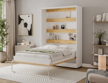 Pat rabatabil Devesto Vertical Wall 140 Artisan Eiche, 140x200 cm – Artisan Eiche - Img 3