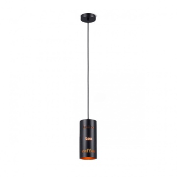 Pendul Coffee 3, Soclu E27, negru, Max 60W, Kelektron – imagine comercială suplimentară