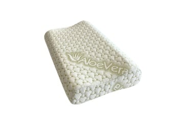 Perna ergonomica Aloe Vera Memory, sustinere exacta pentru gat si cap, husa detasabila, 30x50x10/8 cm, ambalata la geanta - Img 2