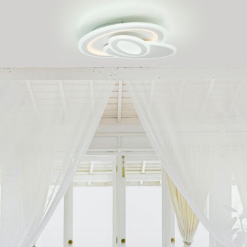 Plafonieră LED Belinus Kelektron 78W pentru interior, albă, 48x46 cm și înălțime 7 cm