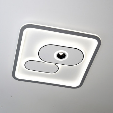 Plafoniera LED Mistral Square, alb / gri, dimabil, cu telecomanda, lumina calda / rece / neutra, Kelektron - Img 5