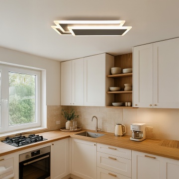 Plafoniera LED Orion, 36W, 1944 lm, Greige, Kelektron – cadru suplimentar de prezentare