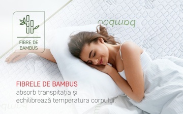 Saltea Ortopedica, Hipoalergenica, Premium Bamboo Memory Latex, 160x190 cm, Arcuri Pocket, 7 Zone de Confort - Img 7