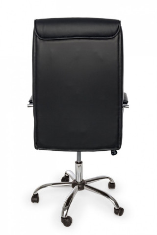 Scaun de birou ajustabil negru din piele ecologica si metal, Queensland Bizzotto - Img 4