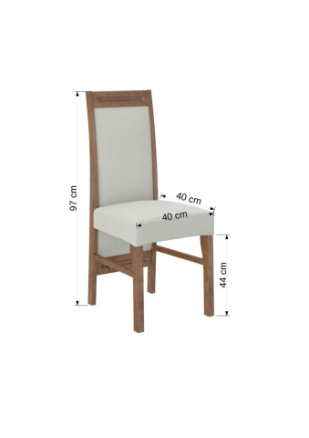 Scaun tapitat, din lemn, K2, ADRK Furniture – imagine alternativă de prezentare