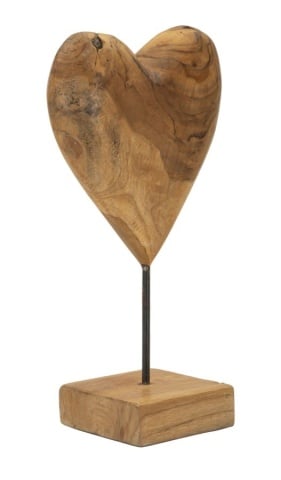 Sculptură Dobu din Teak Reciclat, 20x12x37 cm, Mauro Ferretti - Img 2