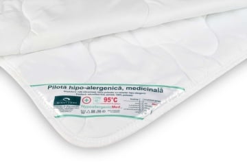 Set Baby HypoallergenicMed - perna 40x60 cm si pilota 100x140 cm hipoalergenica pentru bebelusi - Img 6